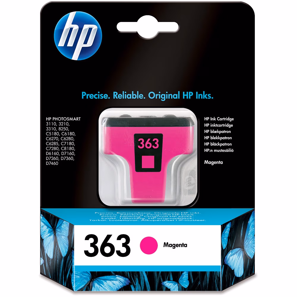 HP №363 Magenta Ink Cartridge, 3.5ml 370 standard pages