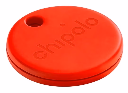 CHIPOLO ONE, 1Pack, Red (For keys / backpack / bag, Use the Chipolo app to ring your misplaced item or double click on Chipolo to find your phone, Louder sound, Longer battery life - Up to 2 years of finding power, Replaceable battery, Water resistant) 