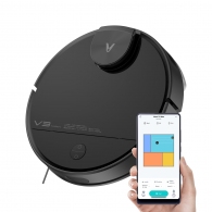 VIOMI "V3 Max" EU, Black, Robot Vacuum Cleaner, Suction 2700pa, Sweep, Mop, Remote Control, Wi-Fi, Self Charging, Dust Box Capacity: 0.48L, Working Time: 180m, Maximum area about 240 m2, Barrier height 2cm thumbnav 1