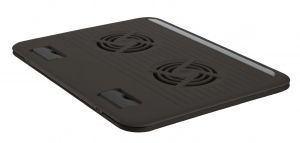 Trust  Cyclone, Notebook Cooling Pad up to 16”, 2 silent cooling fans, 8 step height-adjustable, Black thumbnav 4