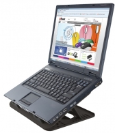 Trust  Cyclone, Notebook Cooling Pad up to 16”, 2 silent cooling fans, 8 step height-adjustable, Black thumbnav 5