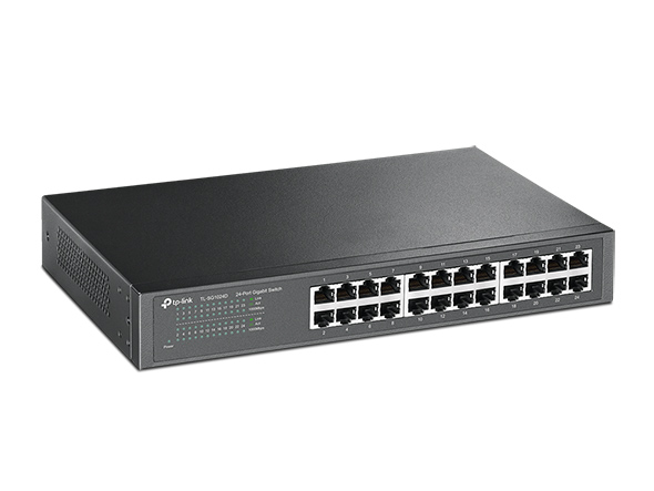 TP-LINK TL-SG1024D  24-port Gigabit Switch, Gigabit Desktop/Rachmount Switch, 24 10/100/1000M RJ45 ports, 13-inch steel case photo 2
