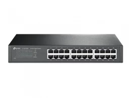 TP-LINK TL-SG1024D  24-port Gigabit Switch, Gigabit Desktop/Rachmount Switch, 24 10/100/1000M RJ45 ports, 13-inch steel case