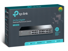 TP-LINK TL-SG1024D  24-port Gigabit Switch, Gigabit Desktop/Rachmount Switch, 24 10/100/1000M RJ45 ports, 13-inch steel case thumbnav 4