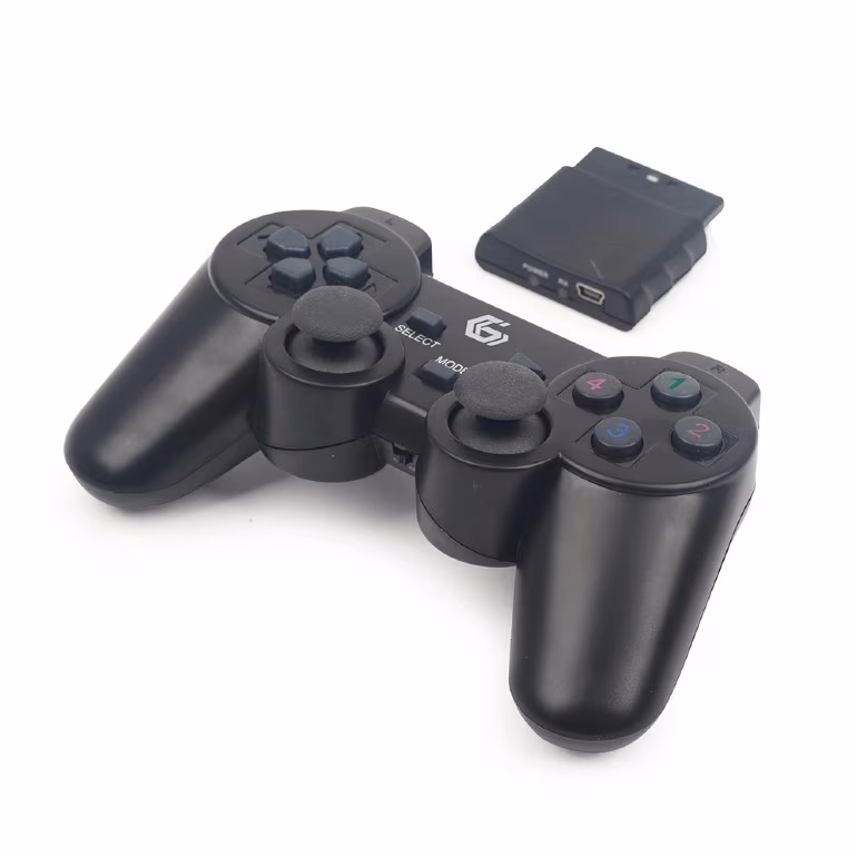 Gembird JPD-WDV-01  2.4 GHz Wireless dual vibration gamepad, 12 action buttons, 2 sticks and 4-way D-pad,, Black 
