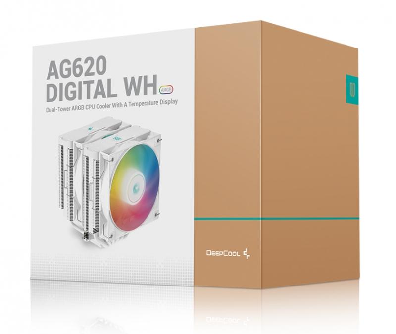Cooler DEEPCOOL  AG620 DIGITAL WH ARGB / Universal / 260W / 300~1950rpm, <29.4dBA / 67.88CFM / White photo 10