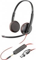 Casti Poly Blackwire 3225 / USB-C/A / Black thumbnav 1