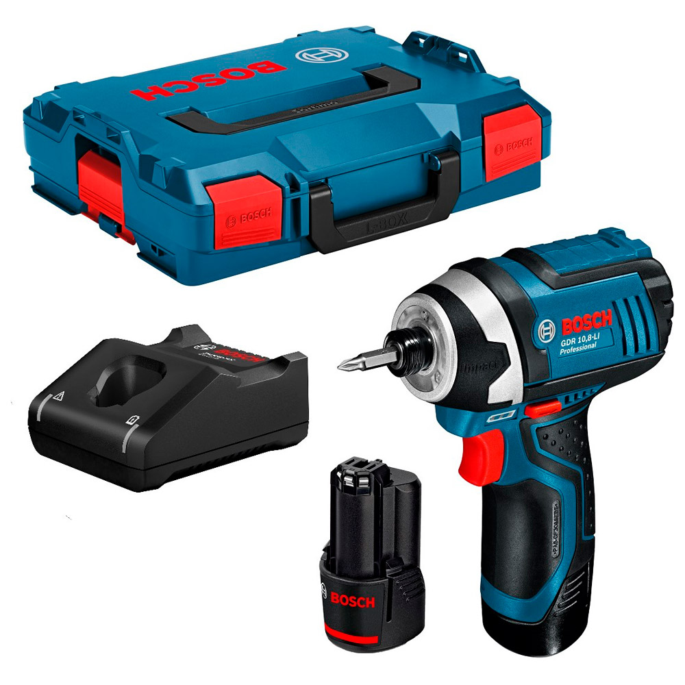 Аккумуляторный ударный гайковерт Bosch GDR 12V-105 2x2.0Ah, 06019A6977 photo 2