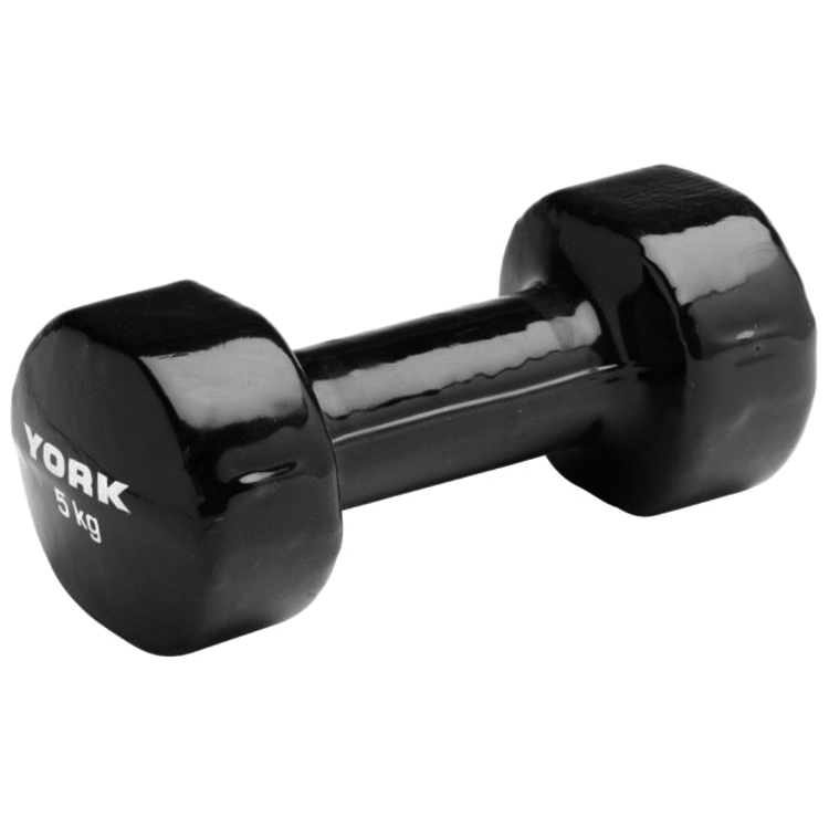Gantere 5 kg YORK Vinyl Dipped Dumbbells (Fitbell) photo 1