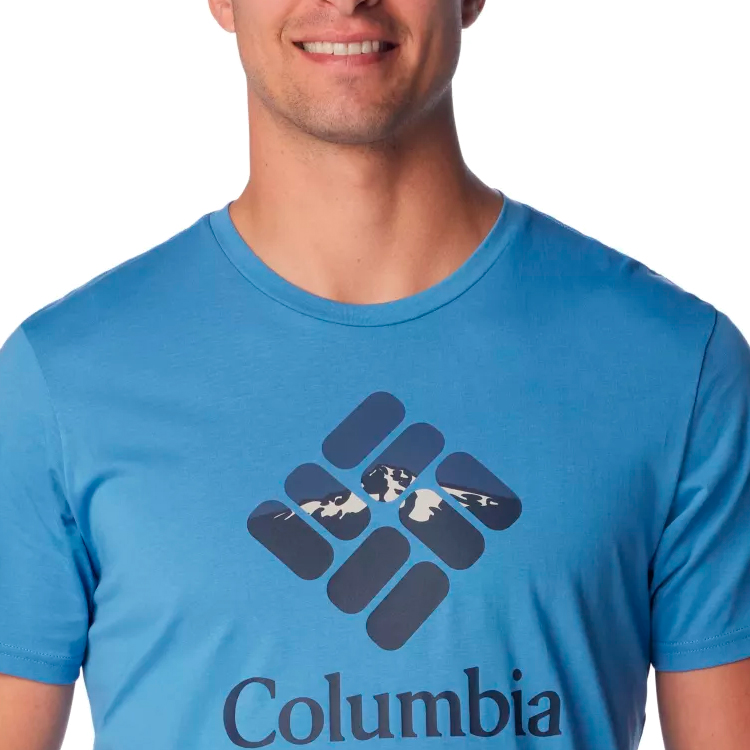Футболка мужская Columbia M Rapid Ridge Graphic Tee S Синий photo 4