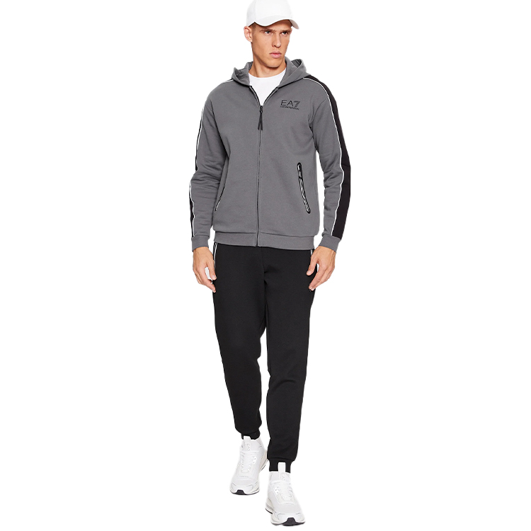 Hanorac pt bărbați EA7 EMPORIO ARMANI JERSEYWEAR S Gri photo 3