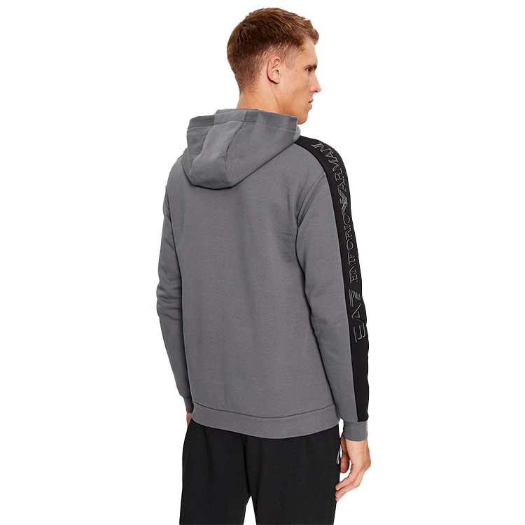 Hanorac pt bărbați EA7 EMPORIO ARMANI JERSEYWEAR S Gri photo 4