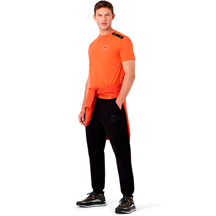 Tricou bărbătesc EA7 EMPORIO ARMANI T-Shirt S Oranj photo 3