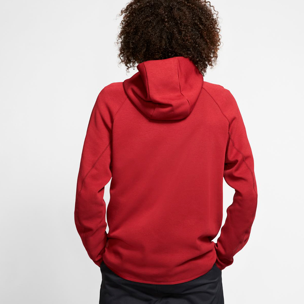 Hanorac pt bărbați Nike M NSW TCH FLC HOODIE FZ L Bordo photo 3