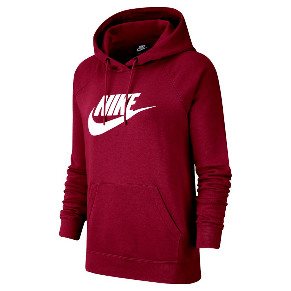 Nike W NSW ESSNTL HOODIE PO HBR L Bordo Femei photo 1 Nike W NSW ESSNTL HOODIE PO HBR L Bordo Femei photo 1