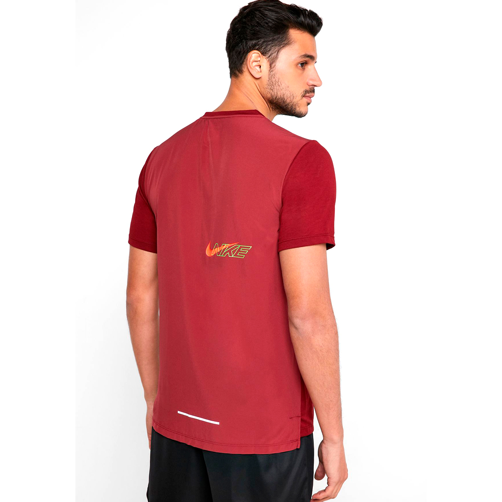 Tricou bărbătesc Nike M NK DF BRTHE RISE 365 H SS GX L Bordo photo 3
