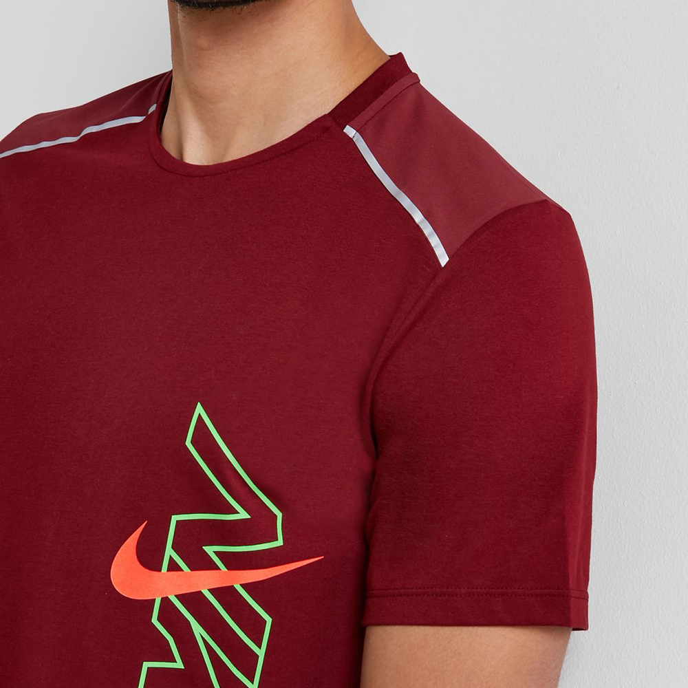 Tricou bărbătesc Nike M NK DF BRTHE RISE 365 H SS GX L Bordo photo 4
