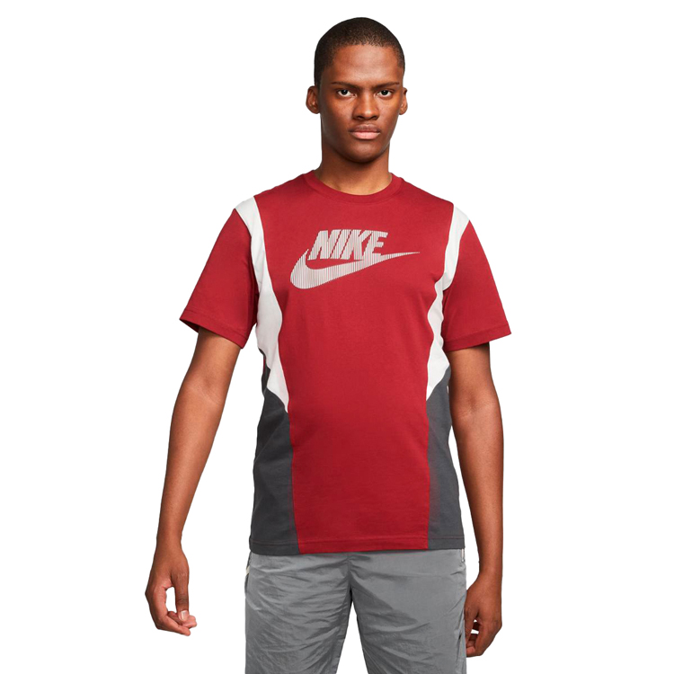 Футболка мужская Nike M NSW HYBRID SS TOP XL Бордовый photo 3