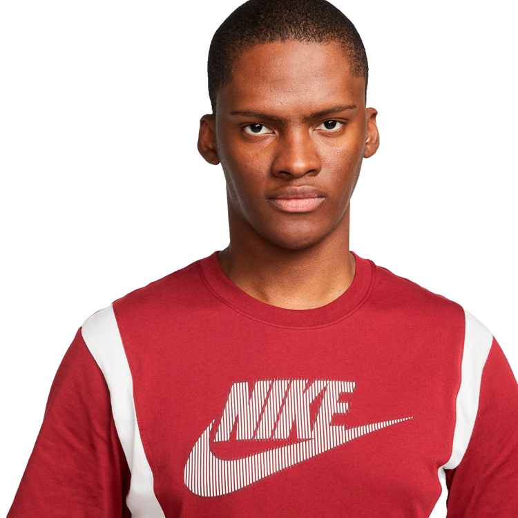 Футболка мужская Nike M NSW HYBRID SS TOP XL Бордовый photo 4