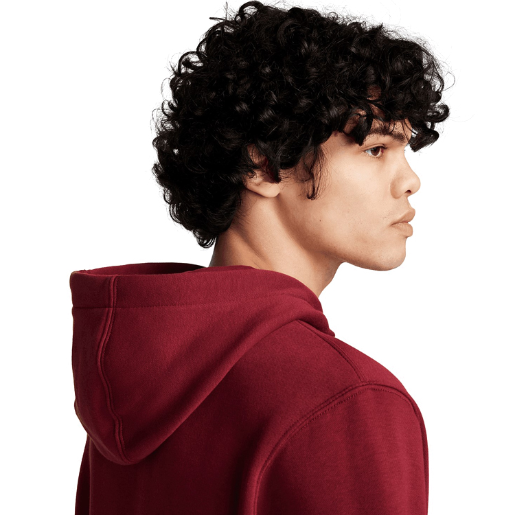 Hanorac pt bărbați Nike M NK CLUB BB PO HDY STACK GX 2XL Bordo photo 3