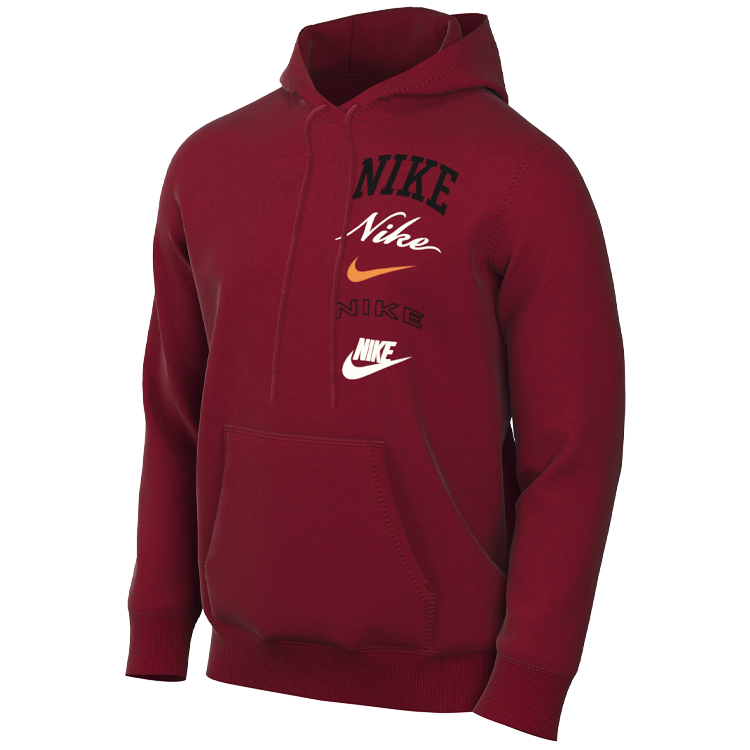 Hanorac pt bărbați Nike M NK CLUB BB PO HDY STACK GX 2XL Bordo photo 4