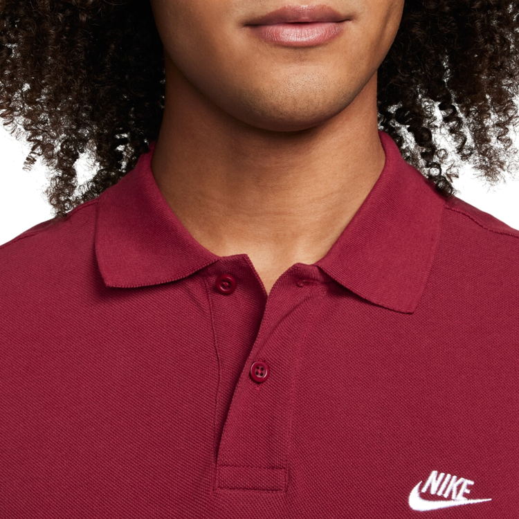 Мужские Поло Nike M NK CLUB SS POLO PIQUE L Бордовый photo 3