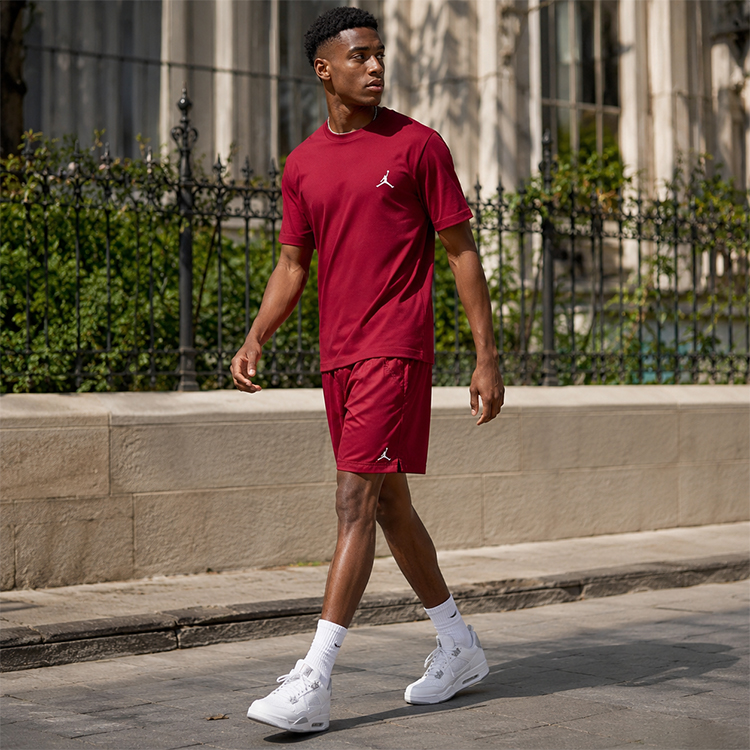 Sorti de bărbați Nike J ESS POOLSIDE LBR 5 XS Rosu photo 7