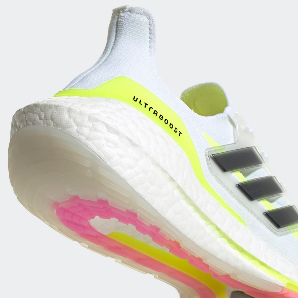 Кроссовки Adidas ULTRABOOST 21 / Мужской / 41.5 / Белый/Желтый photo 3