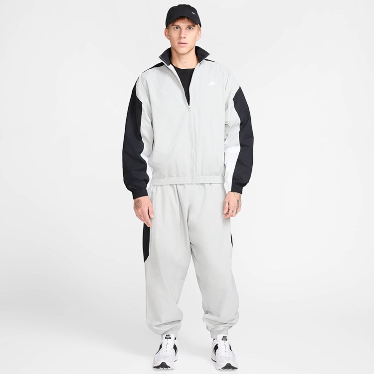 Hanorac pt bărbați Nike M NK CLUB WVN TRK JKT OS L Gri photo 4
