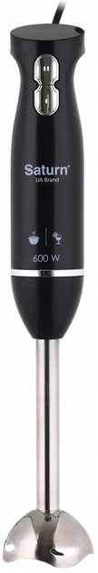 Blender Saturn STFP9077, 600 W, 2 trepte viteza, Negru