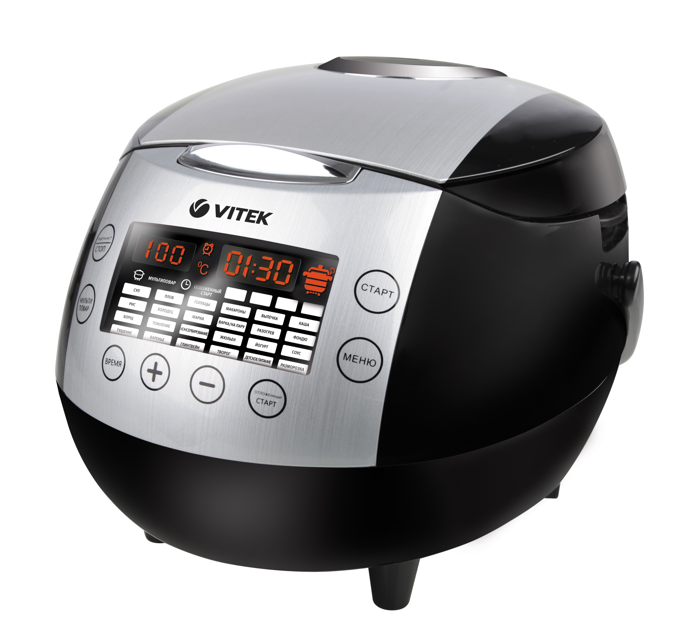 Мультиварка Vitek VT4277 / 860 / 25авто-программ / Черный photo 1 Мультиварка Vitek VT4277 / 860 / 25авто-программ / Черный photo 1