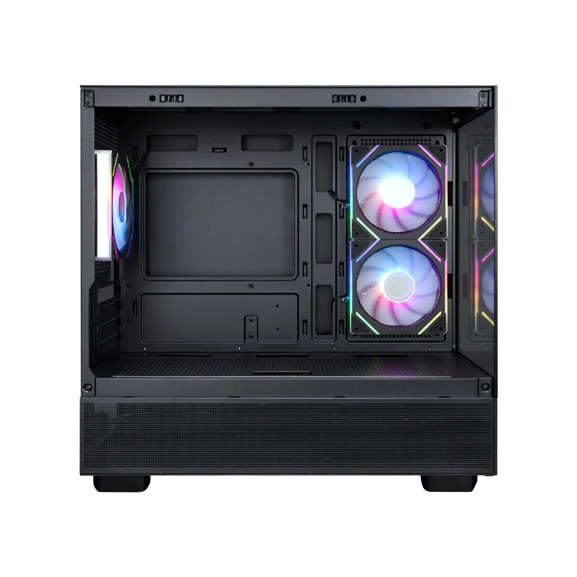 Carcasa 1STPLAYER Mi5 / no PSU / Side-Window / 3x120mm / mATX / Black photo 3