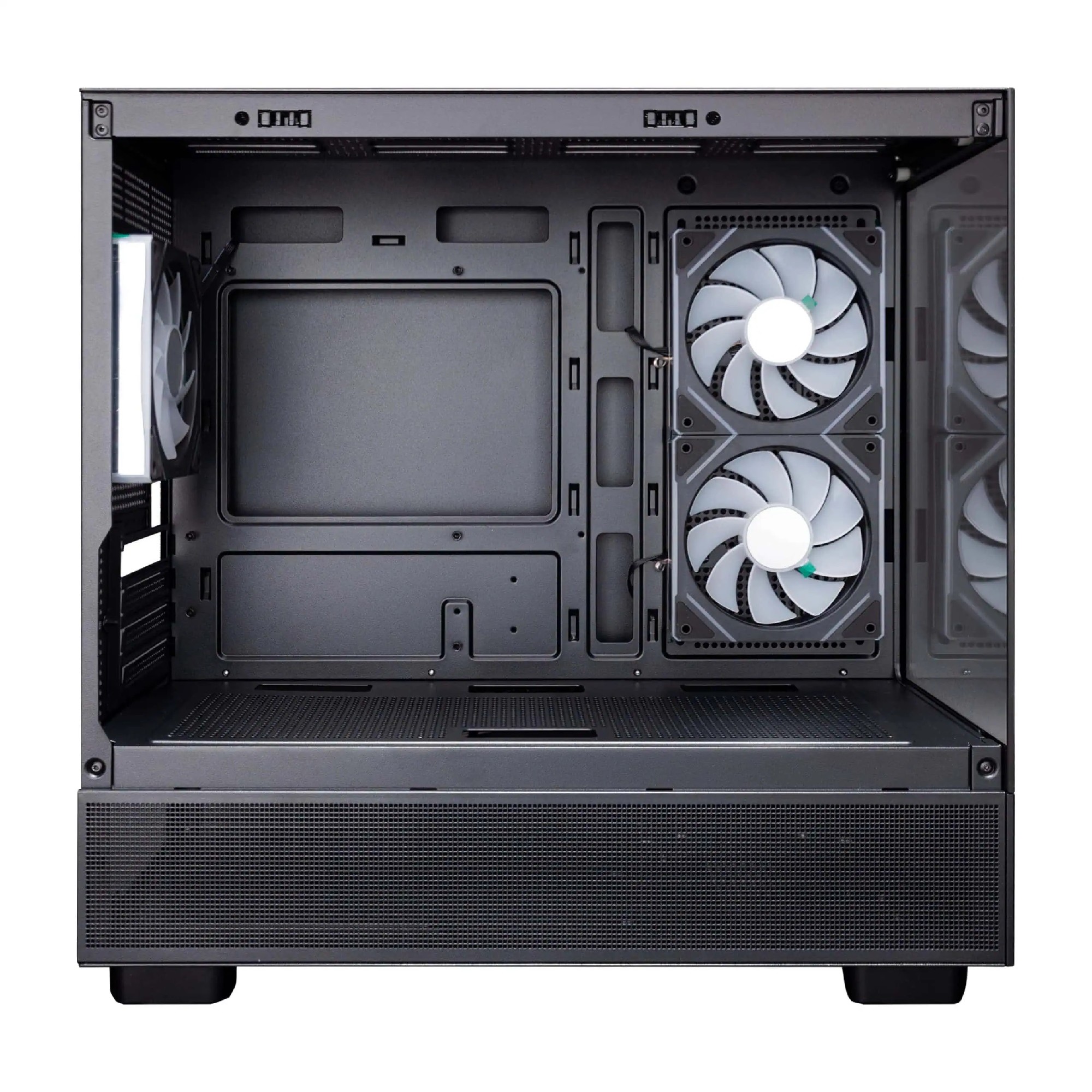 Carcasa 1STPLAYER Mi5 / no PSU / Side-Window / 3x120mm / mATX / Black photo 4