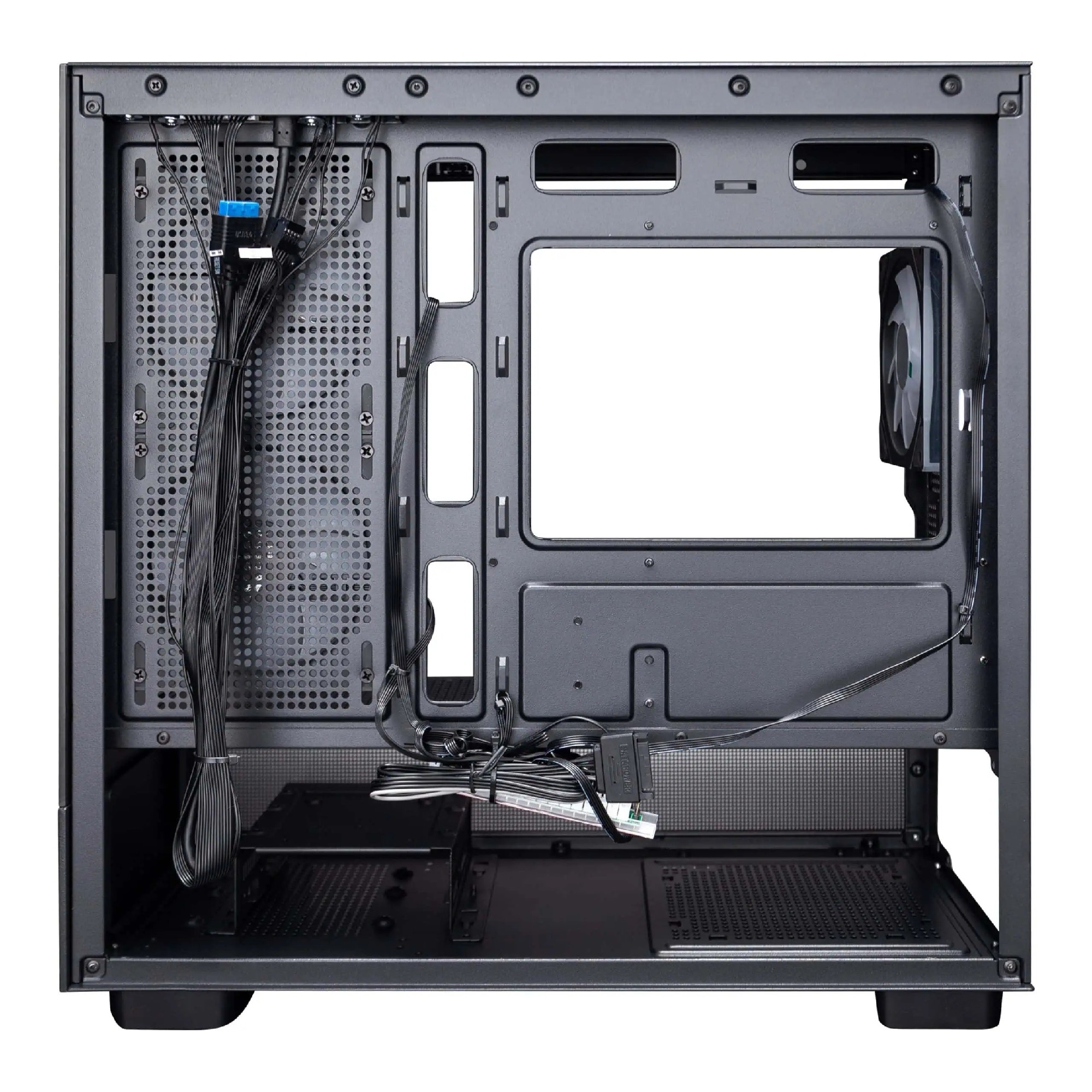 Carcasa 1STPLAYER Mi5 / no PSU / Side-Window / 3x120mm / mATX / Black photo 5