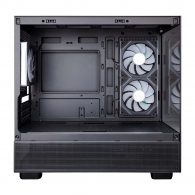 Carcasa 1STPLAYER Mi5 / no PSU / Side-Window / 3x120mm / mATX / Black thumbnav 4