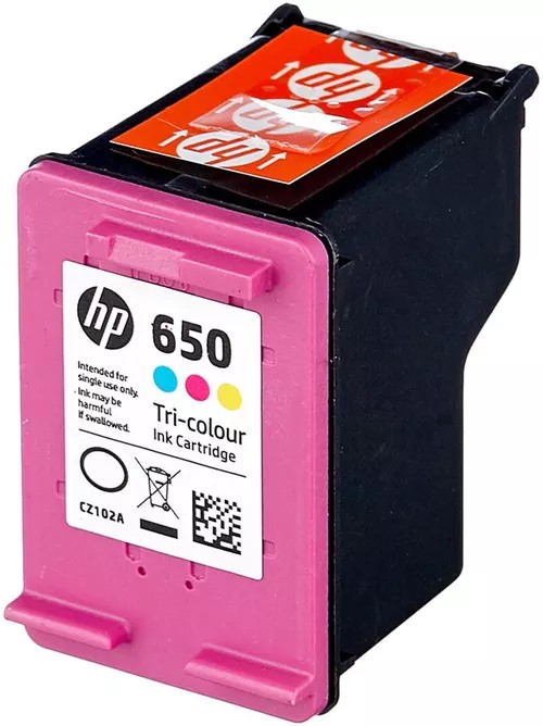 HP 650 (CZ102AE) Tri-Colour Ink Cartridge for DeskJet 2515/3515 AiO, 200 p. photo 6
