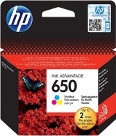 HP 650 (CZ102AE) Tri-Colour Ink Cartridge for DeskJet 2515/3515 AiO, 200 p. thumbnav 1
