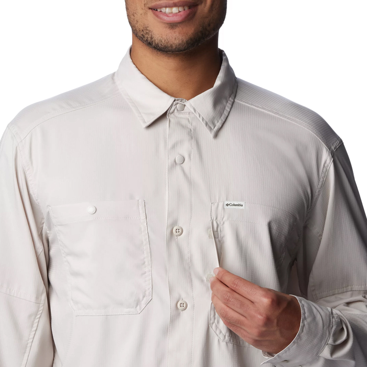 Мужская Рубашка Columbia Silver Ridge Utility Lite Long Sleeve Shirt S Бежевый photo 2