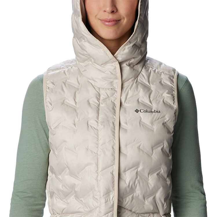 Vesta Columbia Delta Ridge II Down Hooded Vest S Alb Femei photo 4