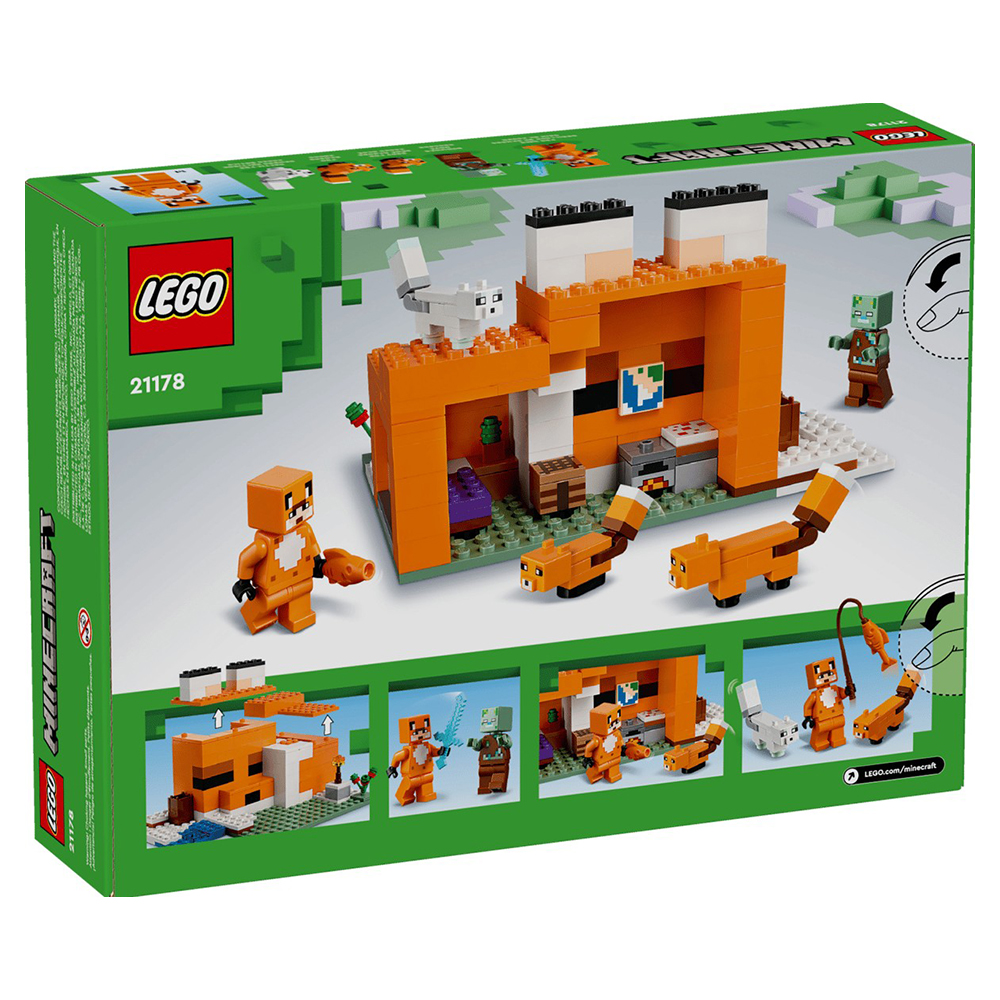 Constructor Lego Minecraft The Fox Lodge 21178 de la 8+ ani photo 5