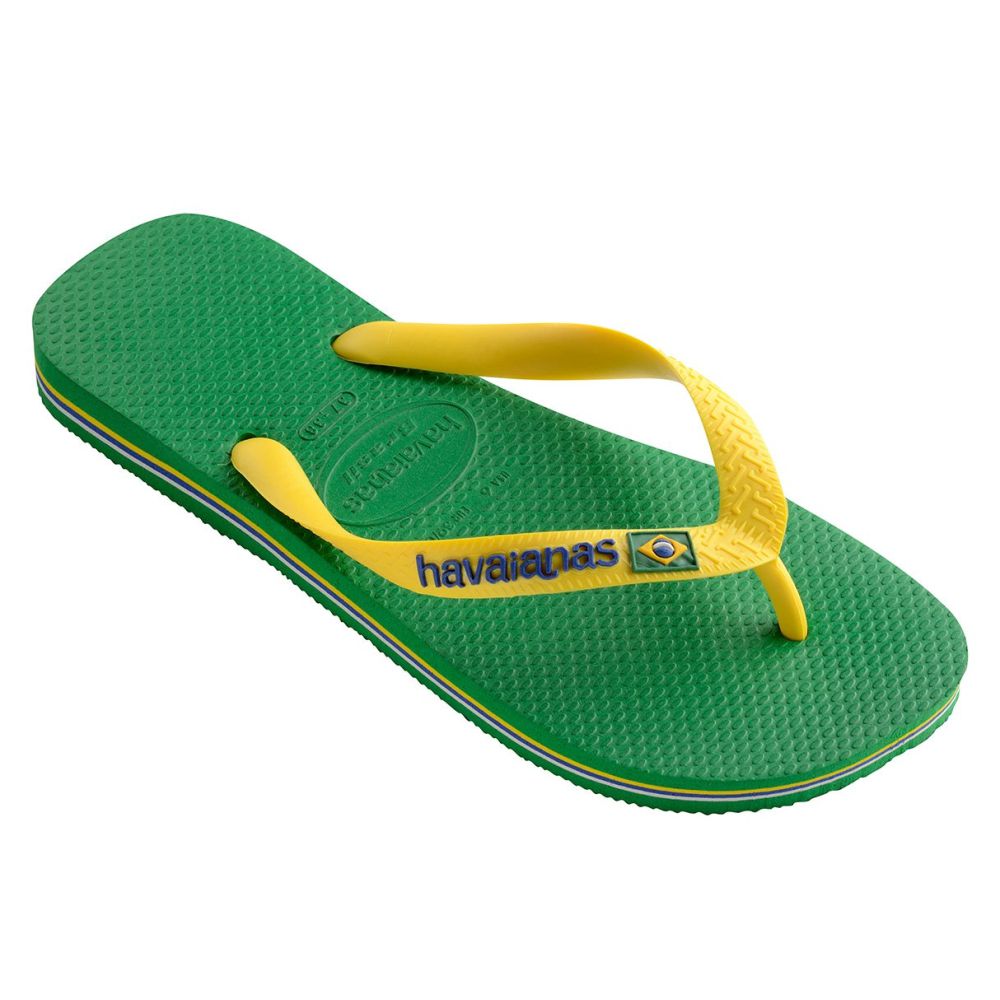 Slapi Havaianas  BRASIL LOGO II pt Barbati / 39/40 / Verde photo 3