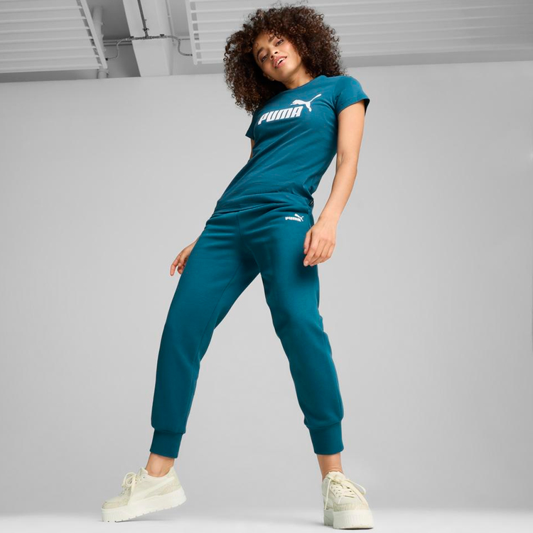 Tricou Puma ESS Logo Tee XS Verde Femei photo 4
