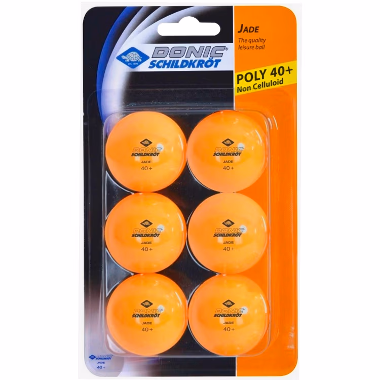 Set mingi pentru tenis de masa 6 buc Donic DONIC JADE 40+ ORANGE