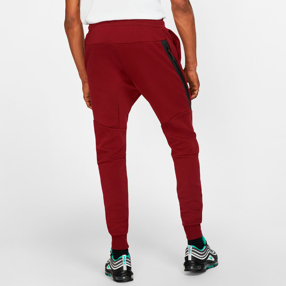 Pantaloni Nike M NSW TCH FLC JGGR L Bordo Barbati photo 2