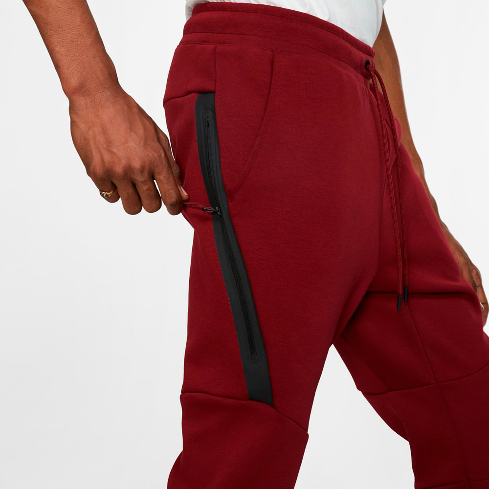 Pantaloni Nike M NSW TCH FLC JGGR L Bordo Barbati photo 4