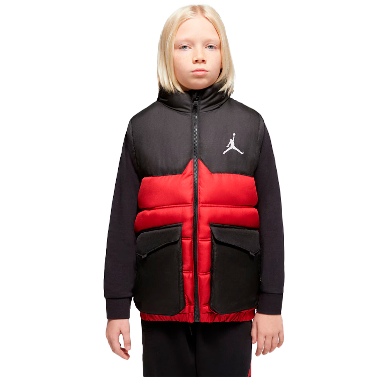 Vesta Nike JDB PUFFER FILLED VEST / Barbati / S / Negru-rosu photo 2