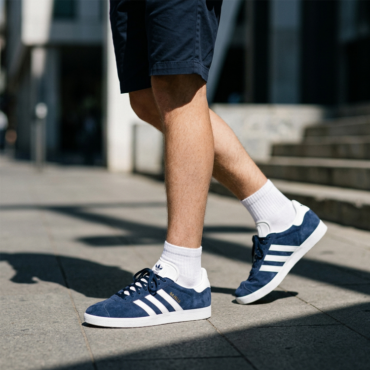 Кроссовки Adidas GAZELLE / Мужской / 40.5 / Синий/Белый photo 2