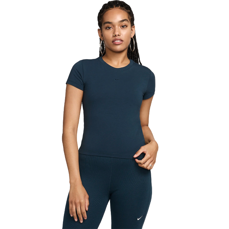 Tricou Nike W NSW NK CHLL KNT MD CRP M Albastru Femei photo 2