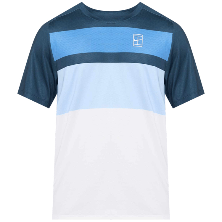 Tricou bărbătesc Nike M NKCT DF ADVTG TOP PRINT S Albastru-alb photo 2