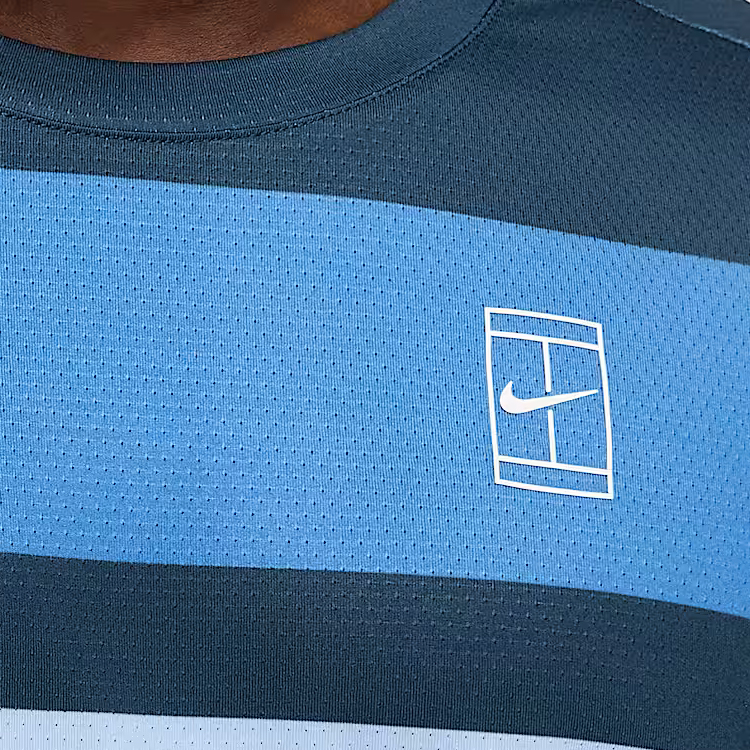 Tricou bărbătesc Nike M NKCT DF ADVTG TOP PRINT S Albastru-alb photo 4